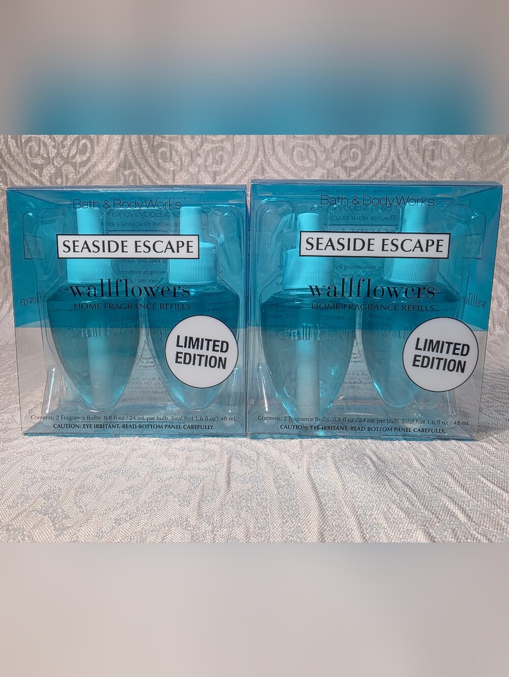 Bath & Body Works Seaside Escape Wallflowers Fragrance Refills - 4 Bulbs